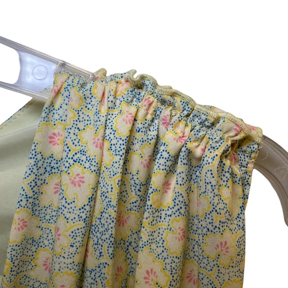 Women’s Derek Lam 10 Crosby Jumpsuit in Yellow 
Ditzie Pattern Tie Waist sz 44/8 - Picture 4 of 13